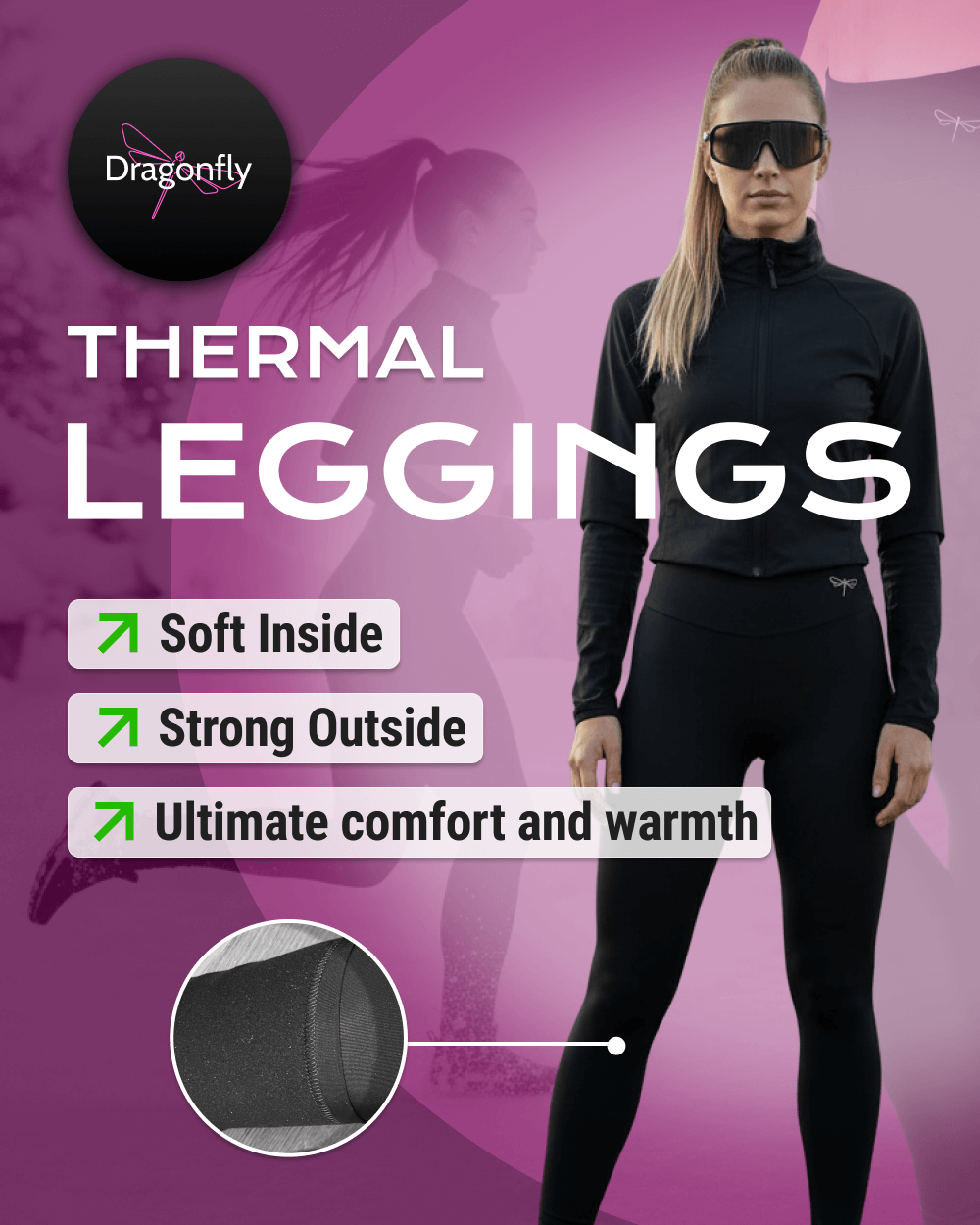 Thermo Leggings für Winter Lea