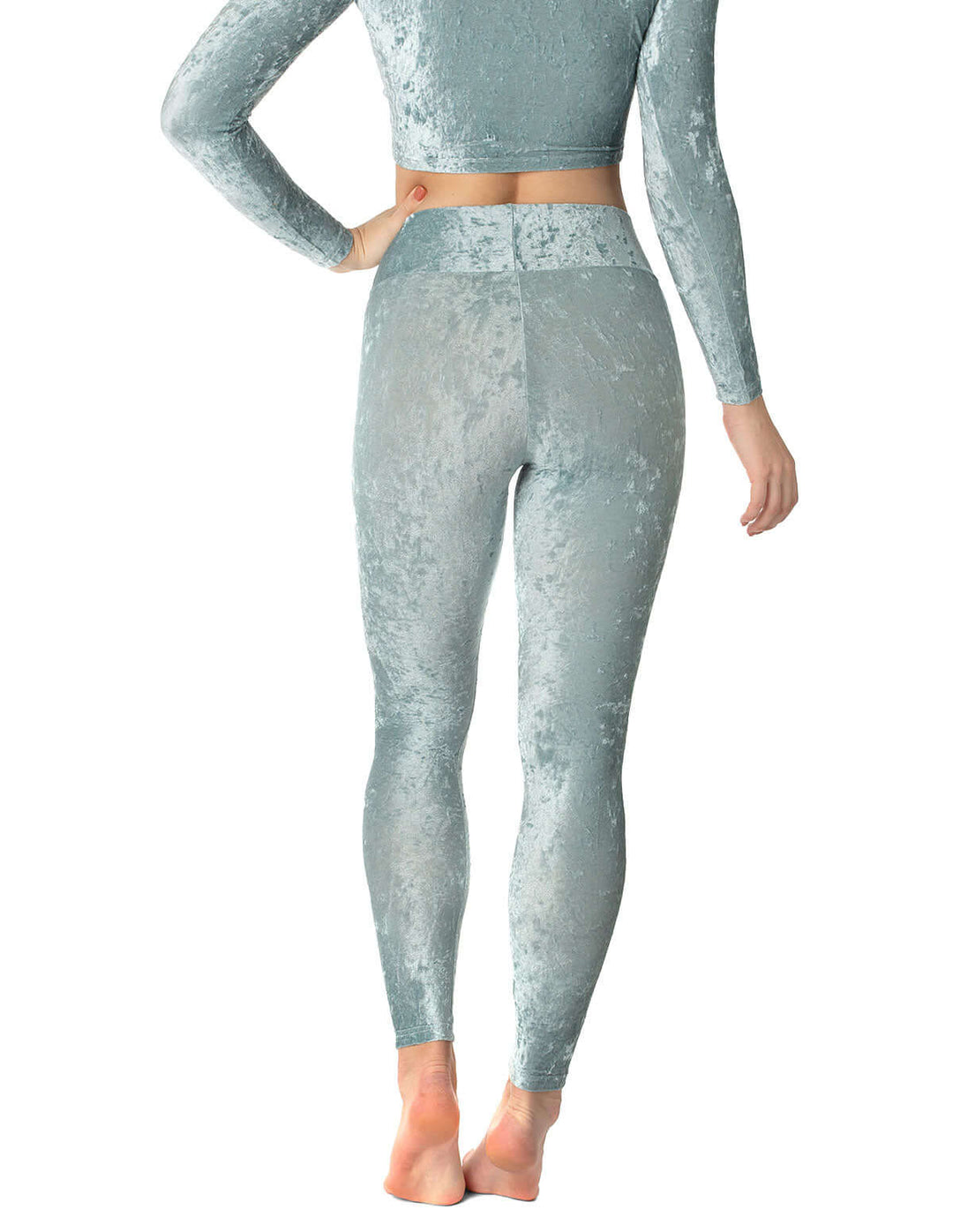 Velvet leggings Adriana | Leggings | Color: black velvet | Yoga Leggings | Dragonfly Pole Wear and Bikram Hot Yoga Clothes
