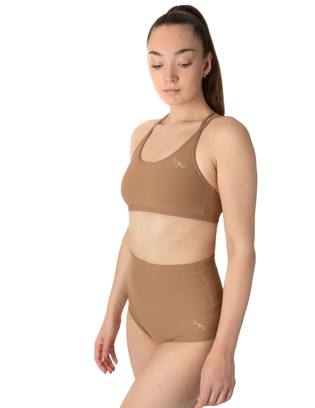 Sports bra Nicole | Sports bra | Color: black | Women's sports bra | Dragonfly Pole Dance Clothes and Bikram Hot Yoga Outfit
