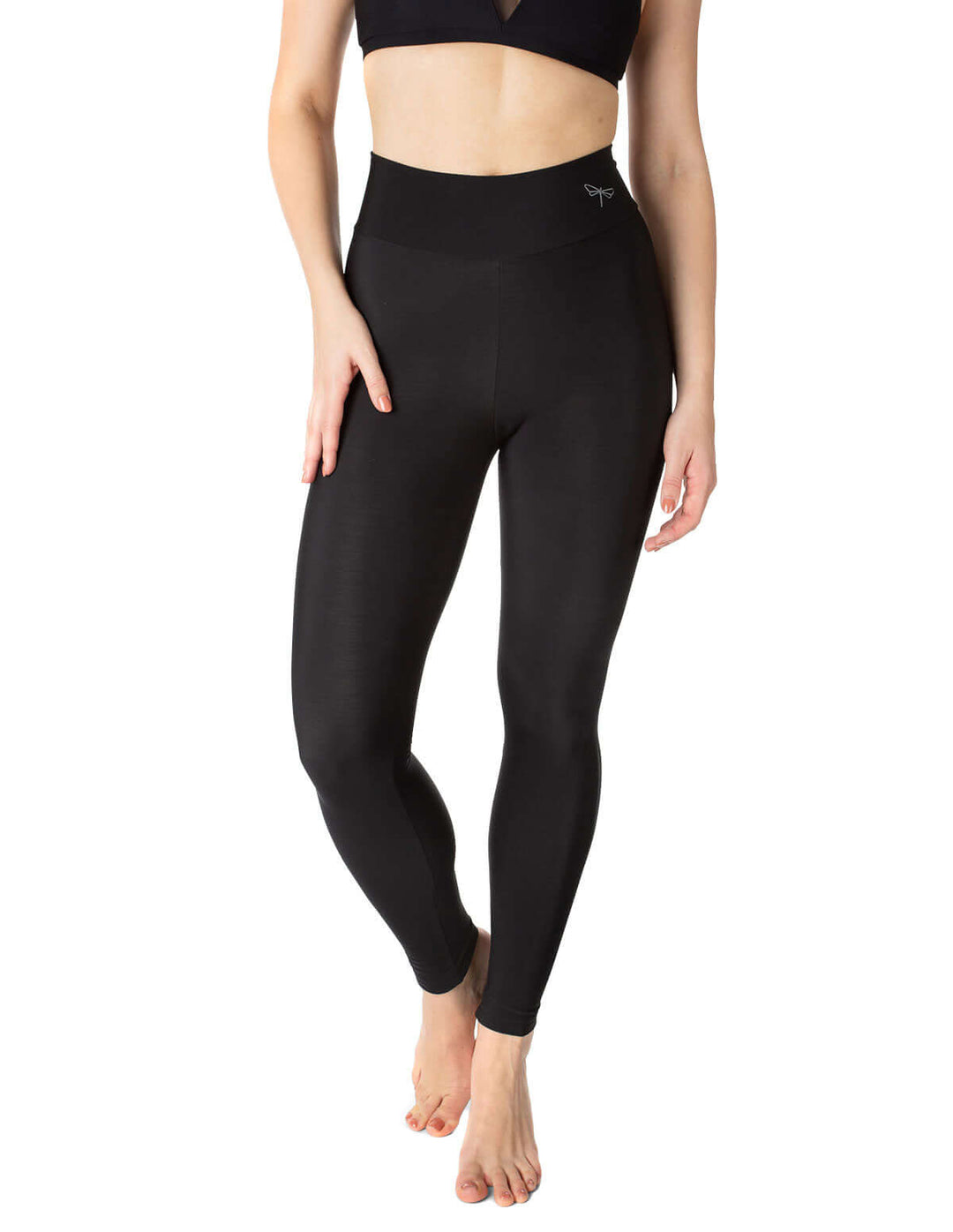 Thermal leggings Lea ❄ | Leggings | Color: black | Thermo Leggings für Winter | Damen Thermo Leggings für Winter Dragonfly