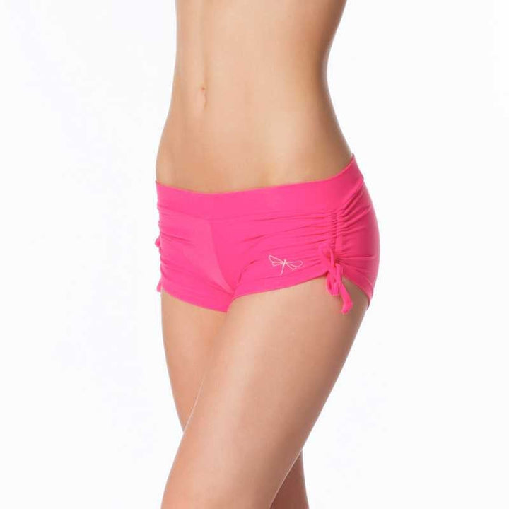 Adjustable shorts Emily | Shorts | Color: pink | Pole Shorts | Dragonfly Pole Dance Clothing and Bikram Hot Yoga Wear