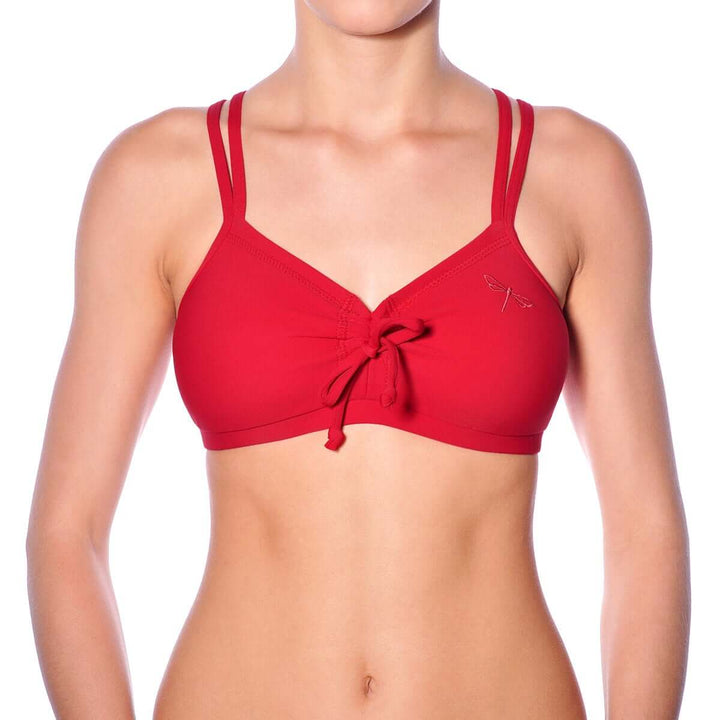 Adjustable sports bra Nella | Sports bra | Color: azure | Women's sports bra | Dragonfly Pole Dance Clothes and Bikram Hot Yoga Outfit