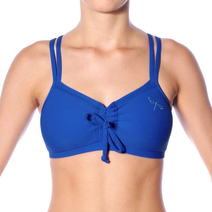 Adjustable sports bra Nella | Sports bra | Color: azure | Women's sports bra | Dragonfly Pole Dance Clothes and Bikram Hot Yoga Outfit