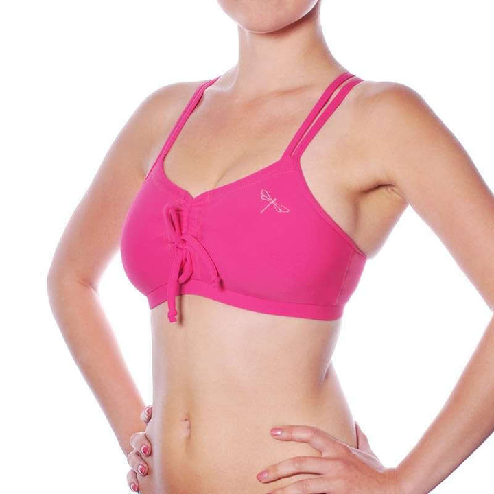Adjustable sports bra Nella | Sports bra | Color: azure | Women's sports bra | Dragonfly Pole Dance Clothes and Bikram Hot Yoga Outfit