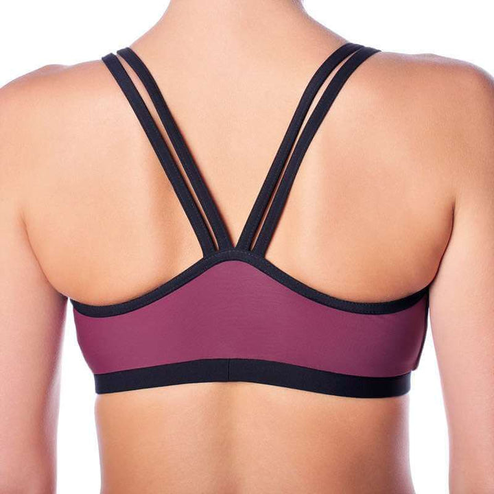 Adjustable sports bra Nella | Sports bra | Color: azure | Women's sports bra | Dragonfly Pole Dance Clothes and Bikram Hot Yoga Outfit