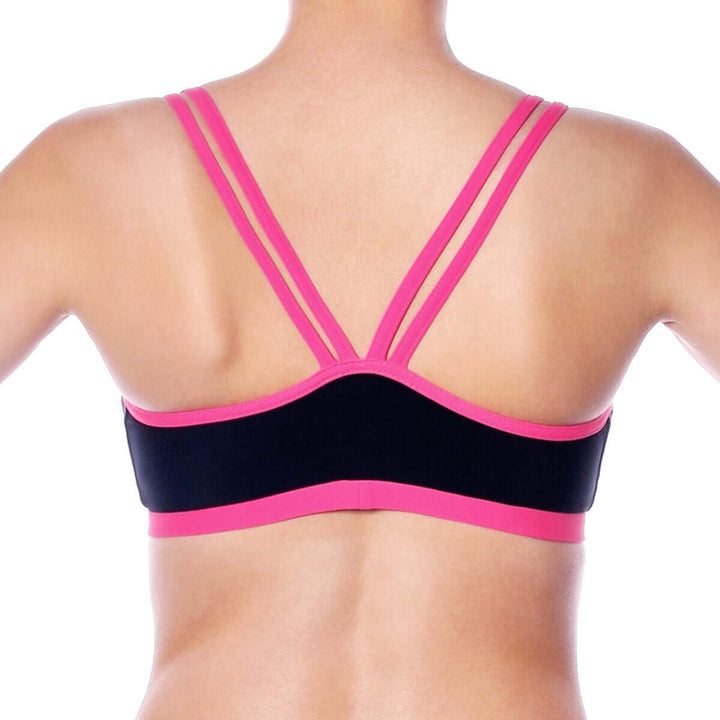 Adjustable sports bra Nella | Sports bra | Color: azure | Women's sports bra | Dragonfly Pole Dance Clothes and Bikram Hot Yoga Outfit