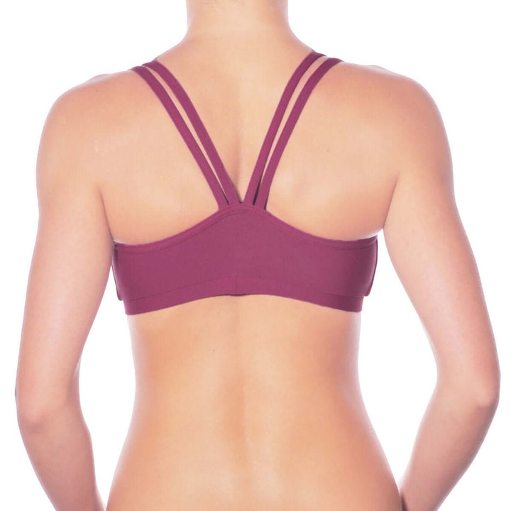 Adjustable sports bra Nella | Sports bra | Color: azure | Women's sports bra | Dragonfly Pole Dance Clothes and Bikram Hot Yoga Outfit