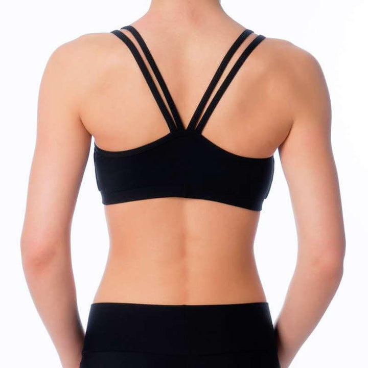 Adjustable sports bra Nella | Sports bra | Color: azure | Women's sports bra | Dragonfly Pole Dance Clothes and Bikram Hot Yoga Outfit
