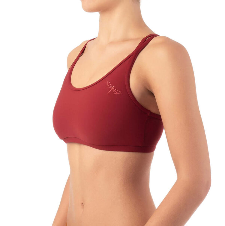 Sports bra Nicole | Sports bra | Color: black | Women's sports bra | Dragonfly Pole Dance Clothes and Bikram Hot Yoga Outfit