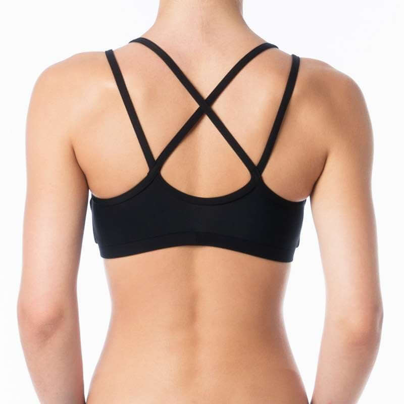Soutien-Gorge de Sport pour Pole Dance et Hot Yoga | Sports bra | Color: black | Women's sports bra | Dragonfly Pole Dance Clothes and Bikram Hot Yoga Outfit