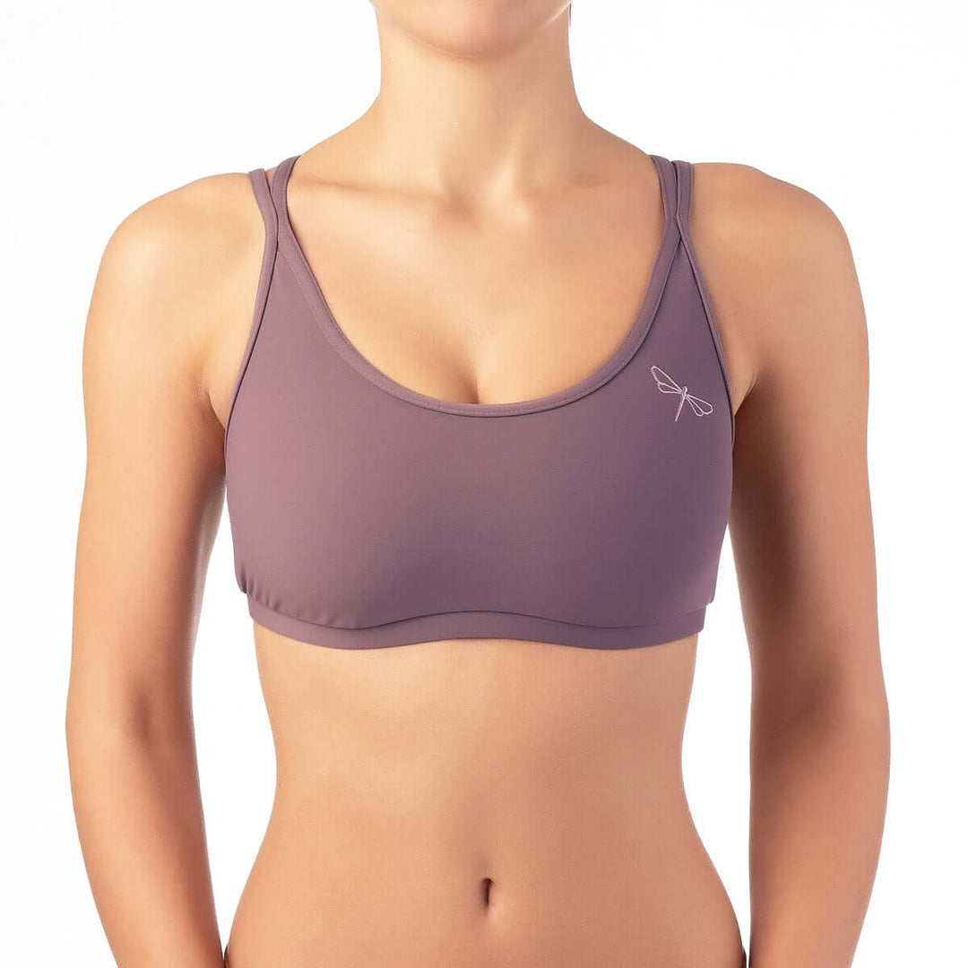 Sports bra Nicole | Sports bra | Color: black | Women's sports bra | Dragonfly Pole Dance Clothes and Bikram Hot Yoga Outfit