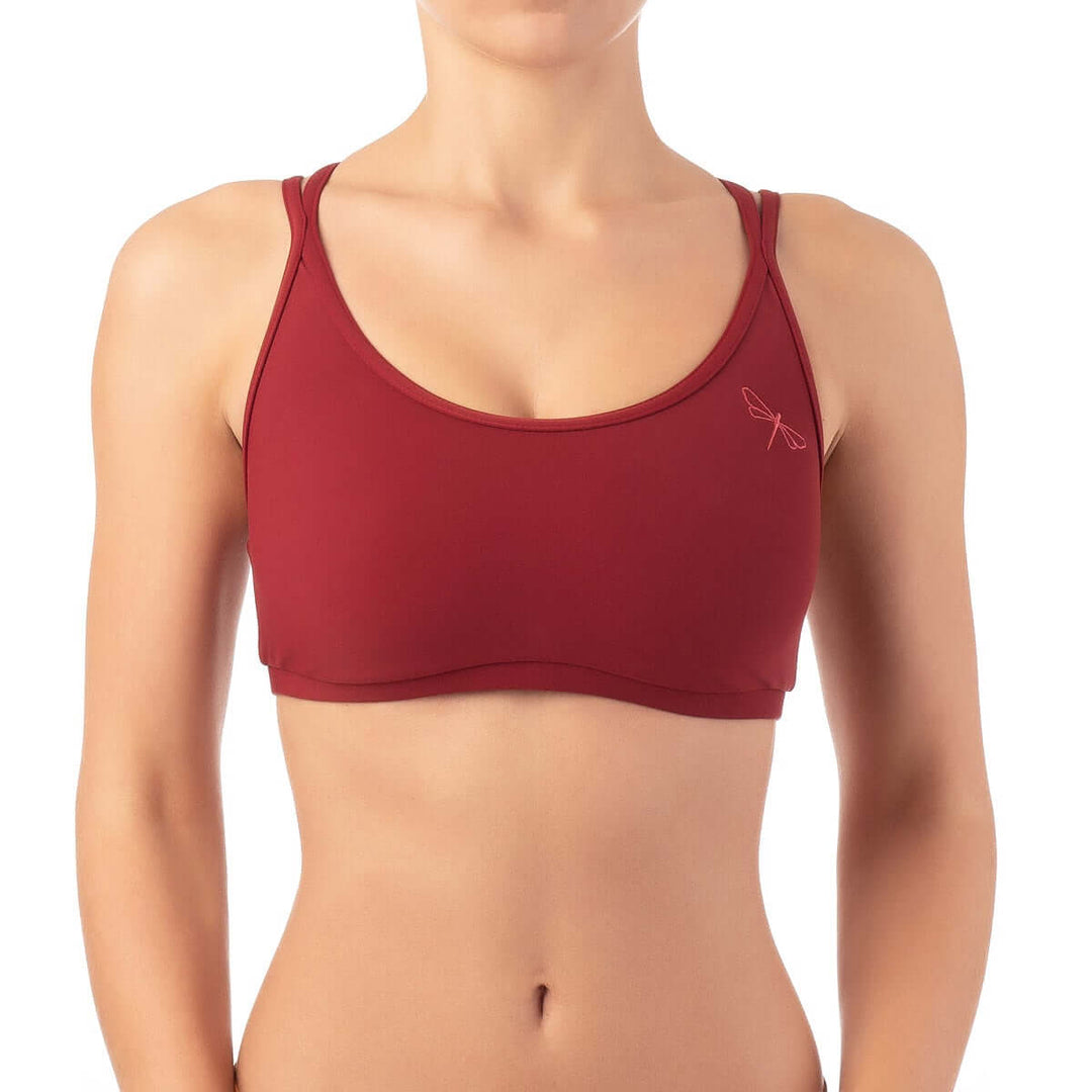 Sports bra Nicole | Sports bra | Color: black | Women's sports bra | Dragonfly Pole Dance Clothes and Bikram Hot Yoga Outfit