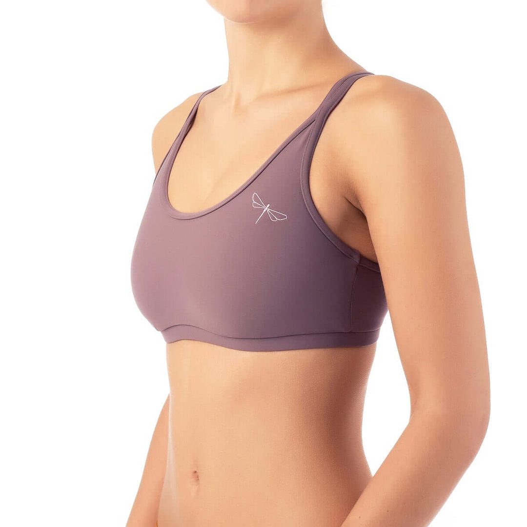 Sports bra Nicole | Sports bra | Color: black | Women's sports bra | Dragonfly Pole Dance Clothes and Bikram Hot Yoga Outfit
