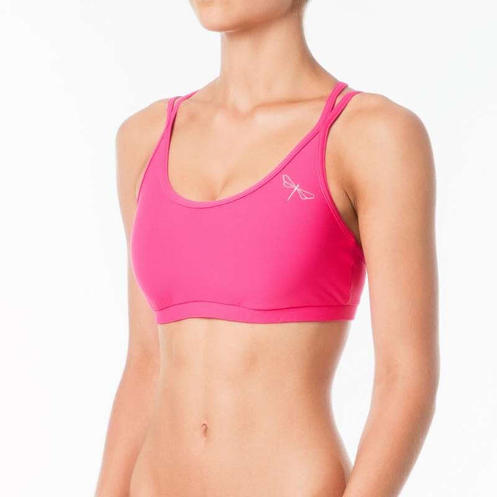 Sports bra Nicole | Sports bra | Color: black | Women's sports bra | Dragonfly Pole Dance Clothes and Bikram Hot Yoga Outfit