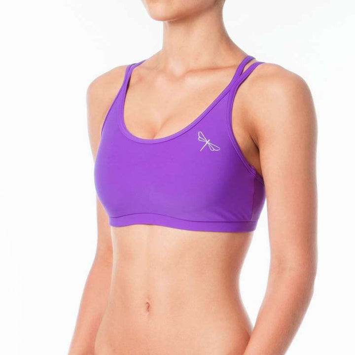 Sports bra Nicole | Sports bra | Color: black | Women's sports bra | Dragonfly Pole Dance Clothes and Bikram Hot Yoga Outfit