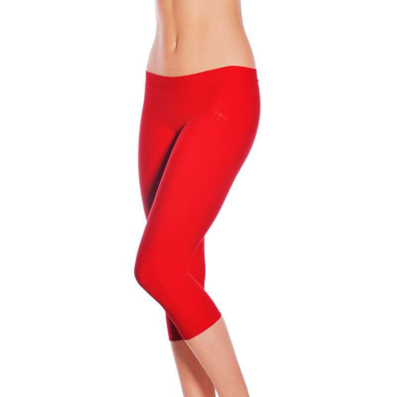 Trisha capri leggings | Capri legíny - 3/4 legíny - Trisha | Color: red | Yoga Leggings | Dragonfly Pole Wear and Bikram Hot Yoga Clothes