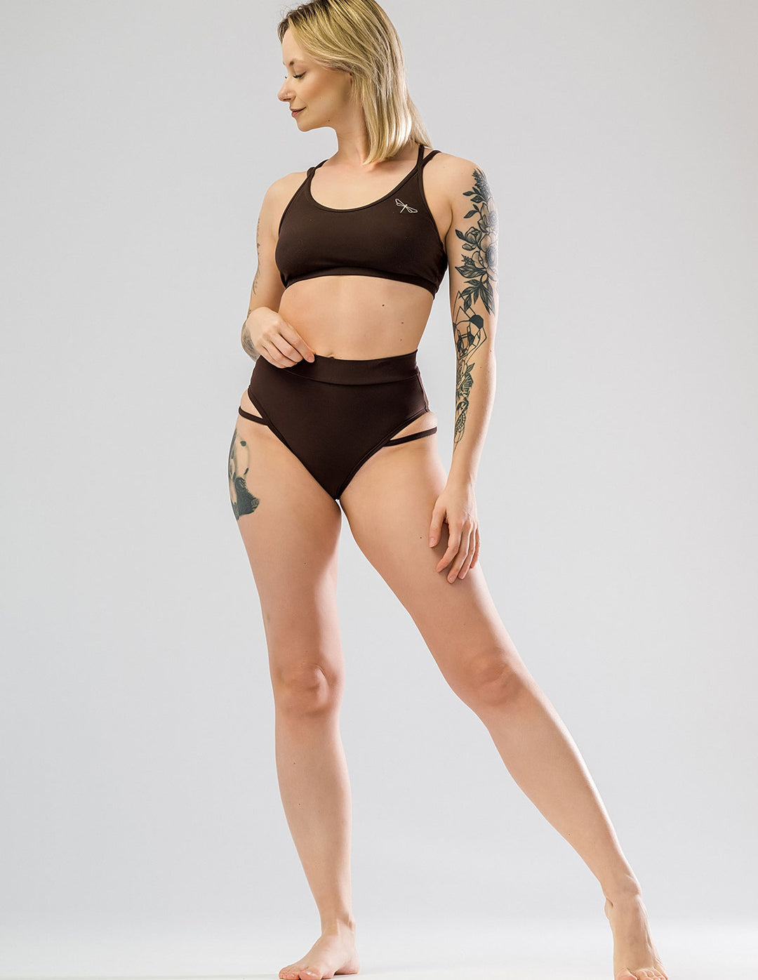 Pole Shorts with Side Straps - Anna, stylish pole wear for dancers offering comfort and a striking silhouette.